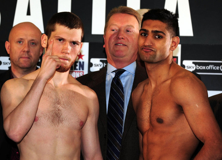 Ahead of the Amir Khan fight in 2009