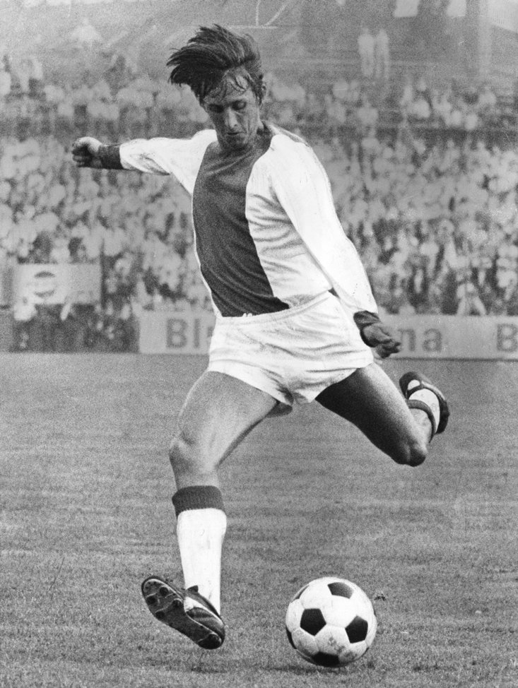 CRUYFF IN HIS HEYDAY WITH AJAX