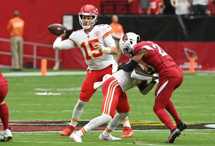 MAHOMES THREW FIVE TD PASSES FOR THE SIXTH TIME IN HIS YOUNG CAREER