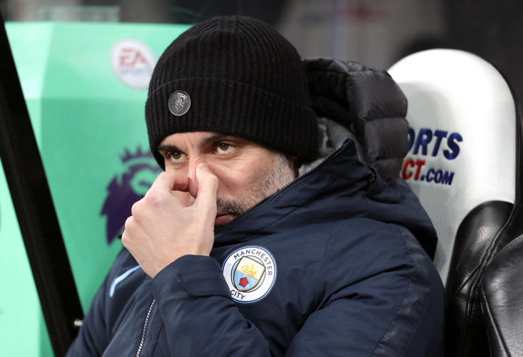 Manchester City boss Pep Guardiola will lead his team 