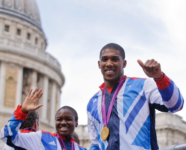Nicola Adams And Anthony Joshua in 2012 