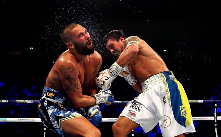 Oleksandr Usyk defeated Tony Bellew via a round eight KO at Manchester Arena