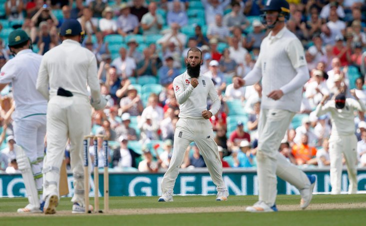 MOEEN HAS TAKEN 195 WICKETS IN 64 TESTS AT 36.66