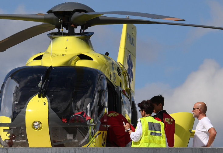 Froome is transferred by helicopter to another hospital after his 2019 crash