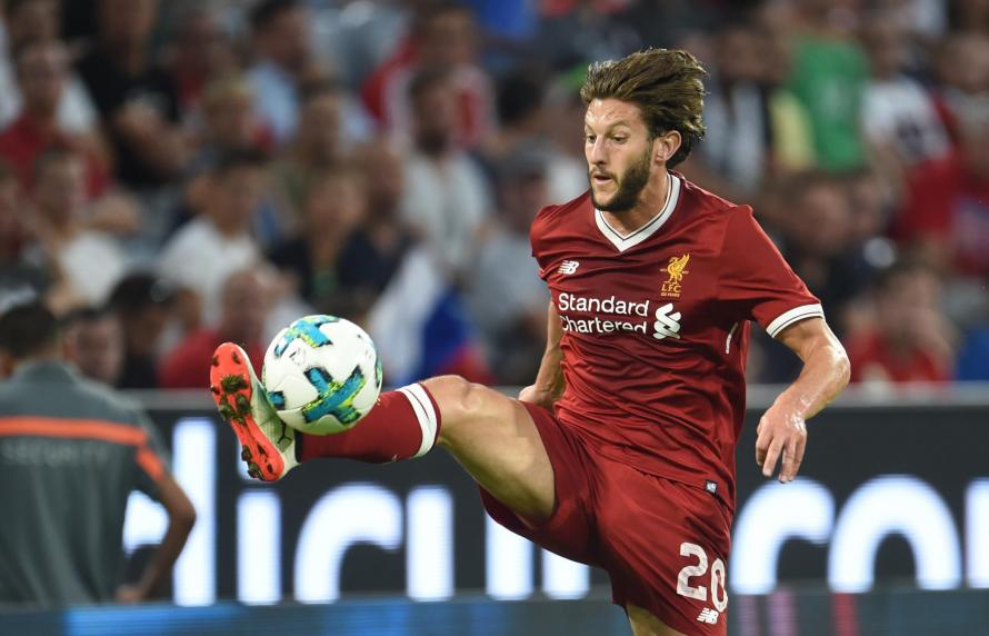 Lallana in action for Liverpool