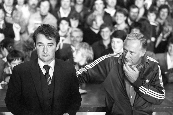 Iconic Forest manager Brian Clough next to Peter Taylor 