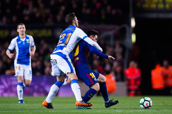 OPPONENTS REGULARLY GO TO EXTREME LENGTHS TO STOP MESSI