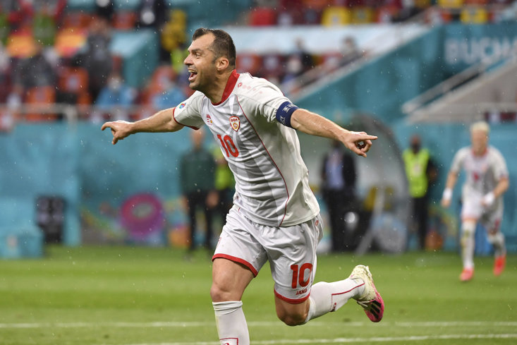 PANDEV NETTED HIS NATION'S FIRST GOAL AT A MAJOR TOURNAMENT