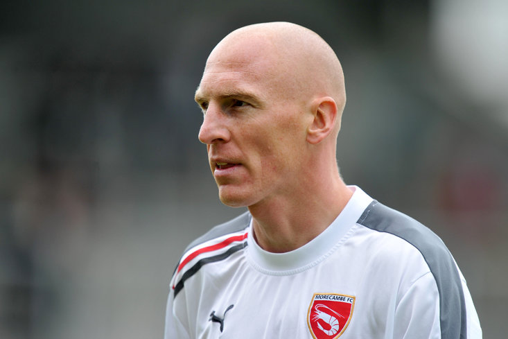 KEVIN SPENT NINE YEARS WITH MONDAY'S OPPONENTS MORECAMBE