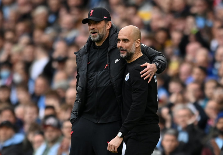 KLOPP AND GUARDIOLA ARE FAR TOO FRIENDLY FOR A 'RIVALRY'