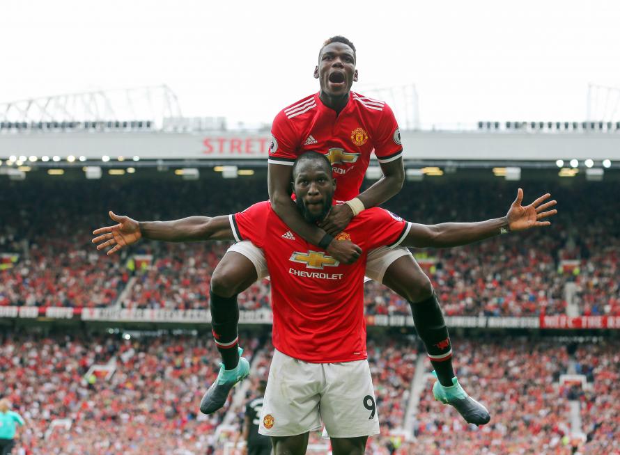 Pals on and off the pitch - Romelu Lukaku and Paul Pogba of Manchester United