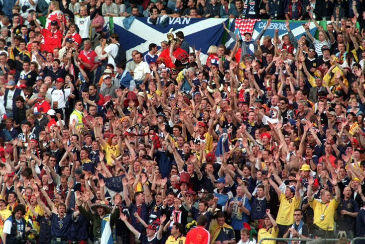 The Tartan Army Turn Up In Force Against Norway At France '98