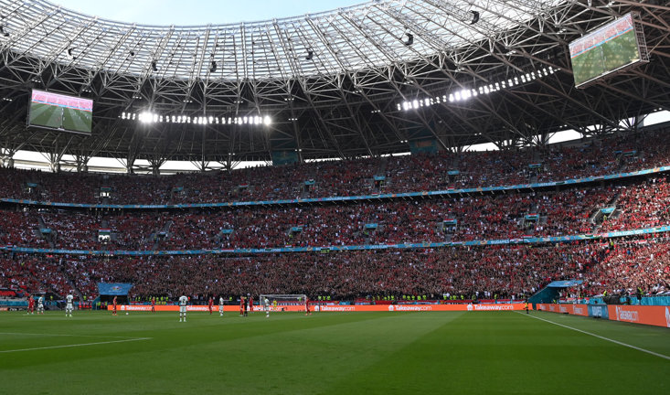 THE ATMOSPHERE AT A PACKED OUT PUSKAS ARENA ALMOST PAID DIVIDENDS FOR HUNGARY