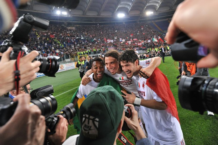 ROBINHO, IBRAHIMOVIC AND PATO WERE ALL MILAN STARS IN THE 2011 TITLE WIN