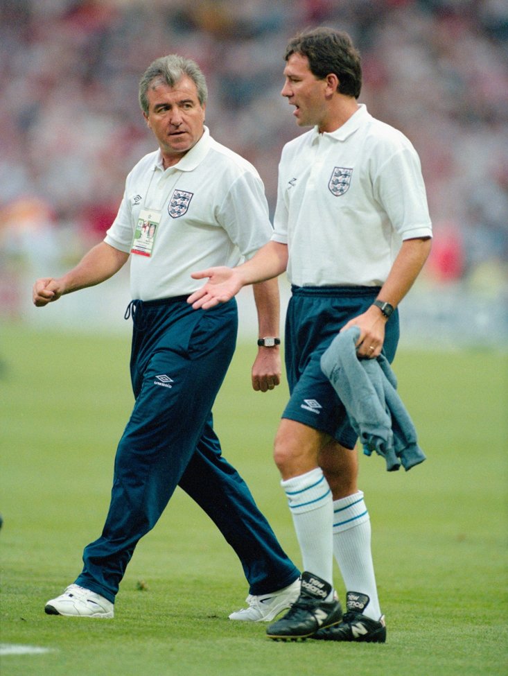 Terry Venables (Left) with Bryan Robson (Getty Images)