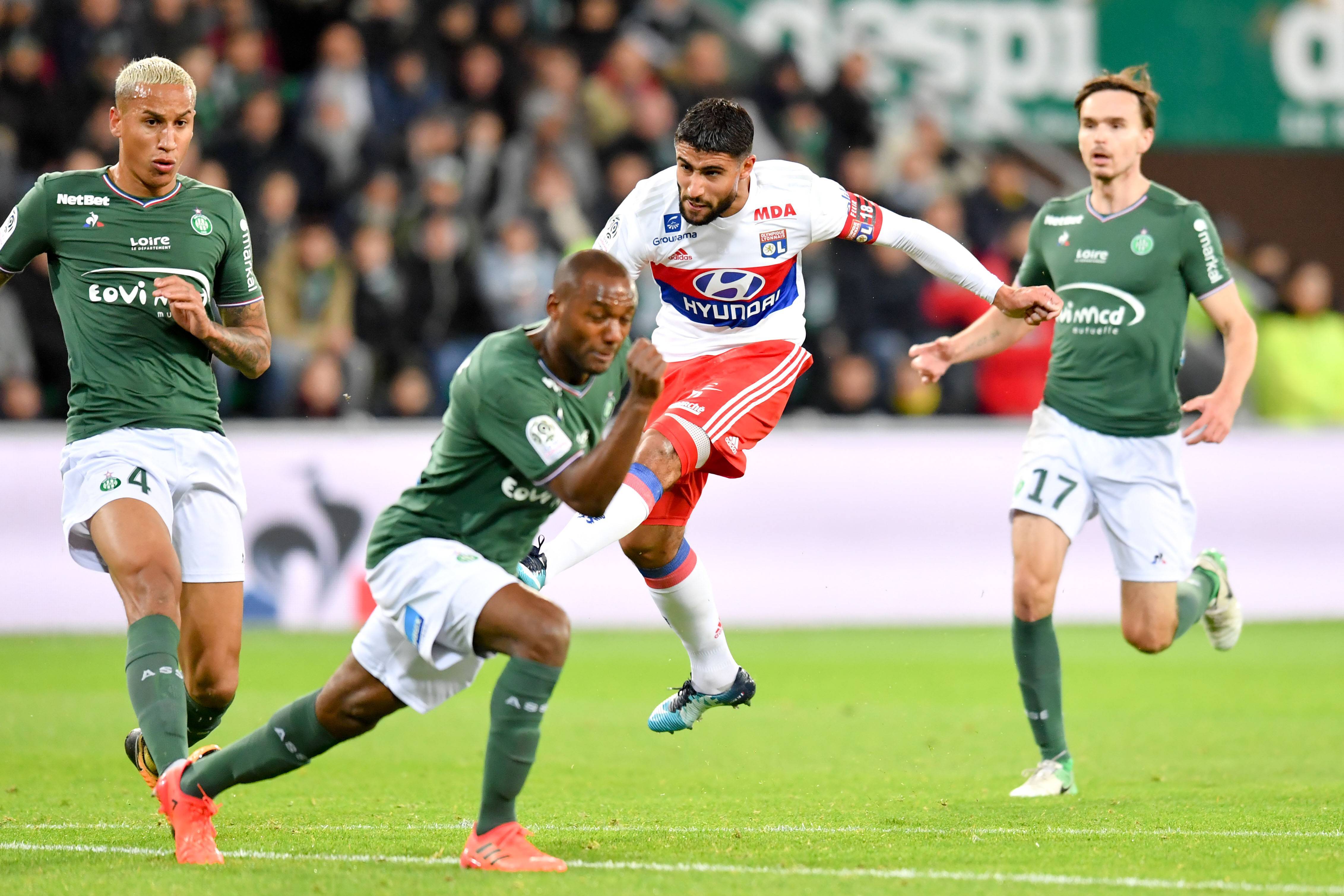 How Nabil Fekir Caused A Riot During Lyon's Derby Clash With Saint Etienne