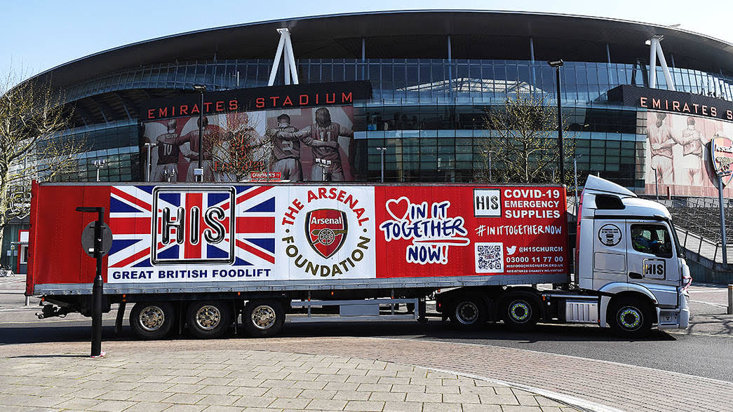 The Gunners are collaborating with HIS Church Charity and the local council