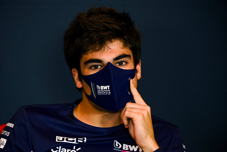LANCE STROLL WAS IN A LESS THAN TALKATIVE MOOD ON SUNDAY