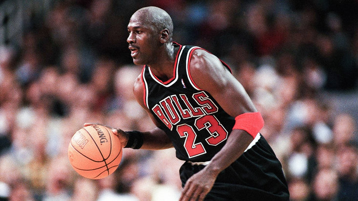 Not even a dodgy slice could stop the great Michael Jordan 