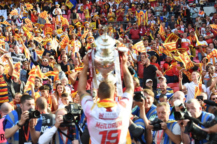 THE DRAGONS FANS REVELLED IN THEIR 2018 CHALLENGE CUP WIN