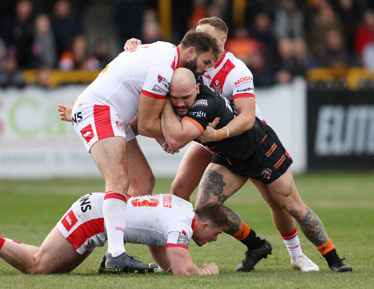 CASTLEFORD WERE WELL CONTAINED BY THE CHAMPIONS LAST WEEK