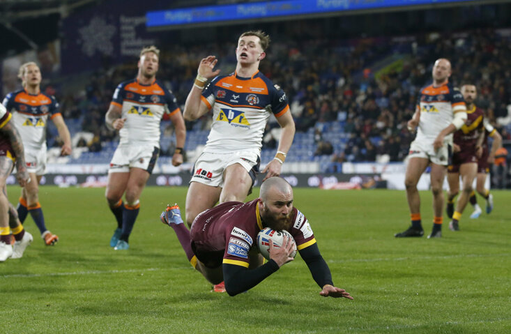 JAKE BIBBY WAS AMONG THE TRY SCORERS WHEN THE GIANTS BEAT CAS 36-6 IN MARCH