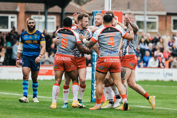 LEIGH HAVE BEEN COMFORTABLE WINNERS IN BOTH VISITS TO WAKEFIELD THIS SEASON