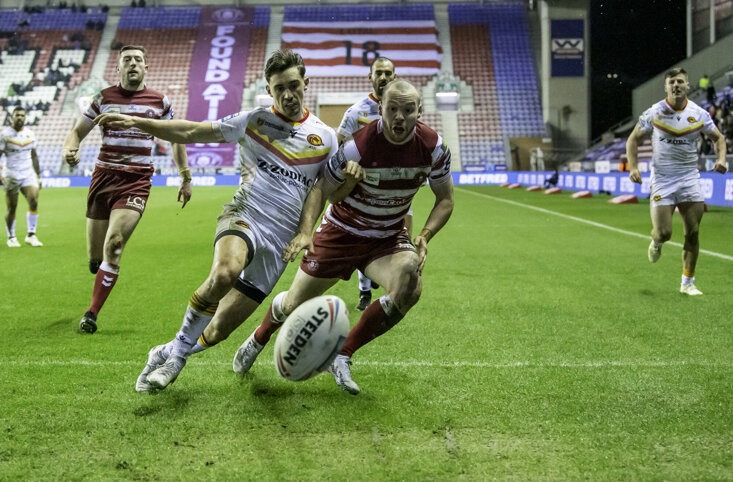 CATALANS BEAT WIGAN AT THE DW IN MARCH