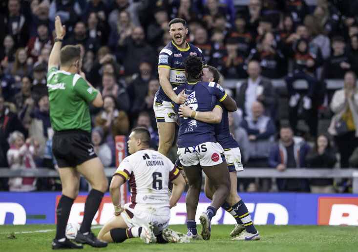 LEEDS EDGED A THRILLER AGAINST THE GIANTS AT EASTER