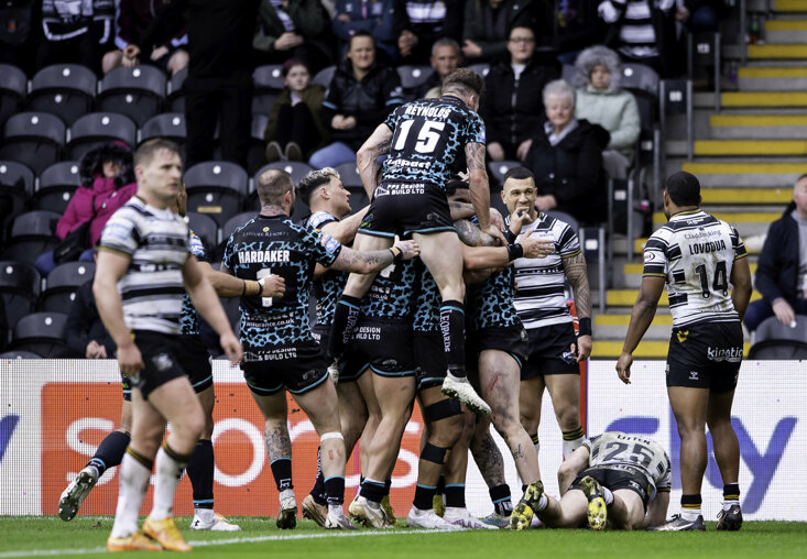LEIGH'S STUNNING CAMPAIGN SO FAR INCLUDED A 24-16 WIN AT HULL