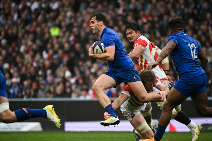 France's Damian Pernaud is the current favourite to be the tournament's top try scorer 