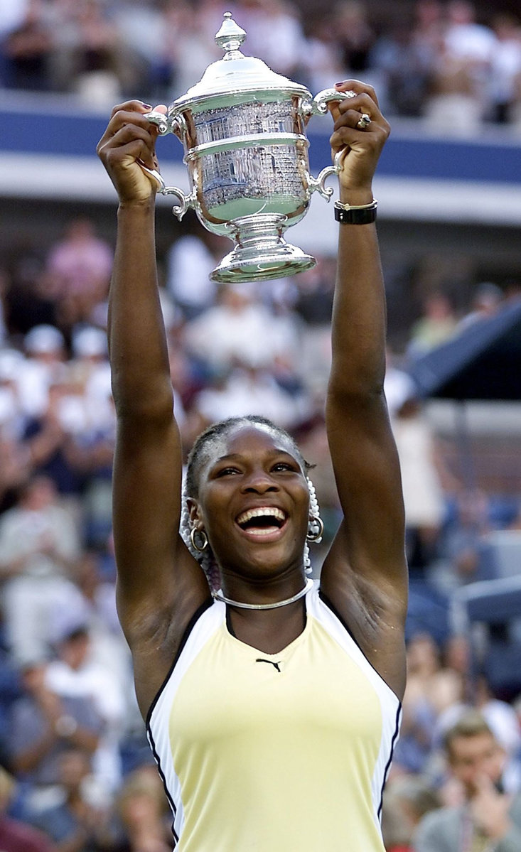 Serena wins at Flushing Meadows in 1999 (Getty Images)