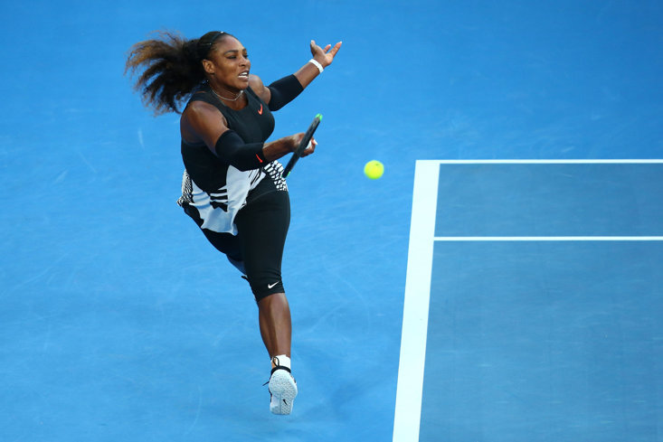 Serena At The Australian Open in 2017 (Getty Images)