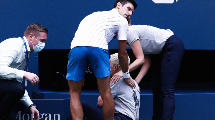 DJOKOVIC HAS FOUND TROUBLE ON THE COURT AT TIMES