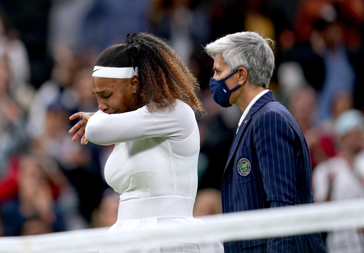 SERENA BOWED OUT OF WIMBLEDON LAST YEAR IN TEARS